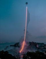 画像: http://estorypost.com/picture/sky-ladder-firework-created-by-chinese-artist/