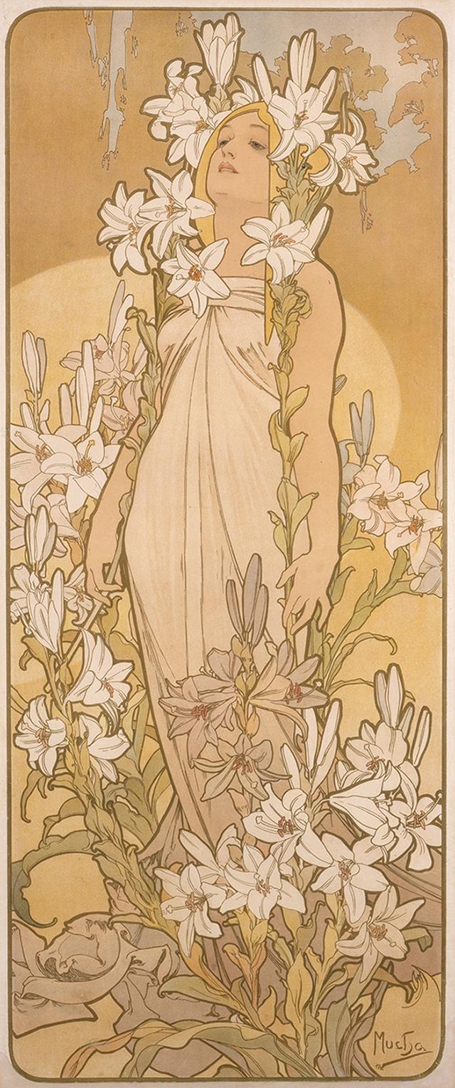 画像: 《四つの花「ユリ」》 1897年 堺市