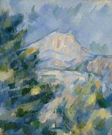 画像: 「サント=ヴィクトワール山」 ポール・セザンヌ 1904-1906年頃 Bequest of Robert H. Tannahill