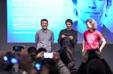 画像: ショーン・ベイカー監督、矢田部吉彦(東京国際映画祭プログラミング・ディレクター)、谷川創平(撮影監督)Apple Ginza (C)Kensuke Tomuro