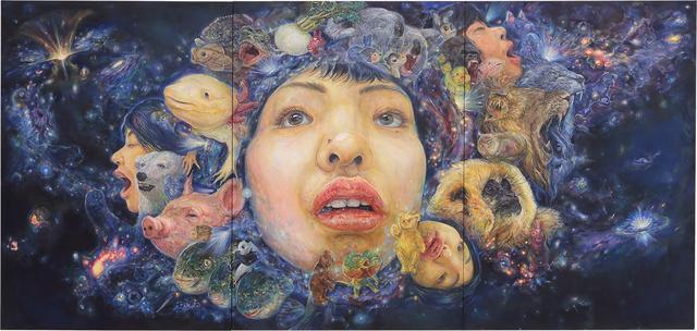 画像: 松井 えり菜《顔の惑星~リンカネーション!!!~》2016年