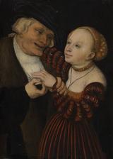 画像: ルカス・クラーナハ(父) 《不釣り合いなカップル》 1530/40年頃 ウィーン美術史美術館 © KHM-Museumsverband