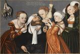 画像: ルカス・クラーナハ(父) 《ヘラクレスとオンファレ》 1537年 バンベルク財団、トゥールーズ © bpk/ PMN - Grand Palais/ Mathieu Rabeau