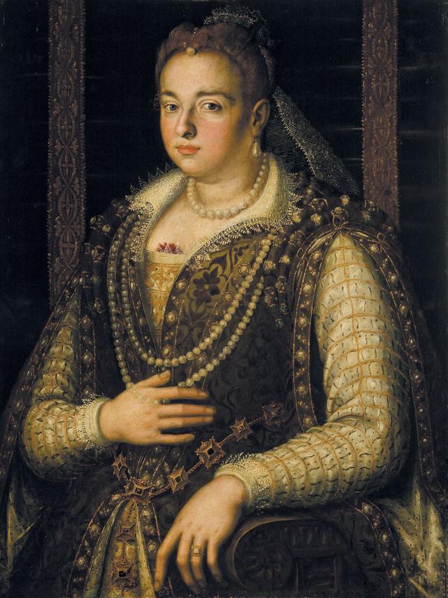 画像: アレッサンドロ・アッローリ派《ビアンカ・カペッロの肖像》1578年以降 ウフィツィ美術館、パラティーナ美術館 © Gabinetto Fotografico delle Gallerie degli Uffizi