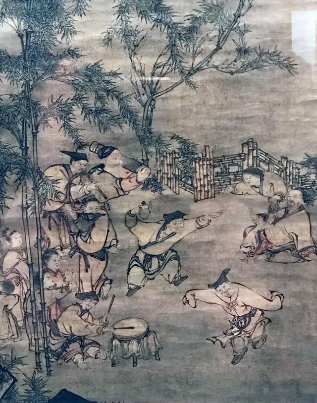 画像: 雪村周継《竹林七賢酔舞図》(部分) メトロポリタン美術館蔵 なんとも生き生きしています。 photo©cinefil