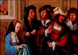画像: ルカス・ファン・レイデン 「ヨセフの衣服を見せるポテパルの妻」 1512年頃 油彩、板 Museum BVB, Rotterdam, the Netherlands