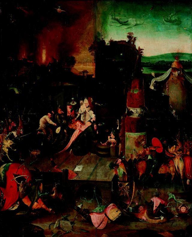 画像: ヒエロニムス・ボスに基づく 「聖アントニウスの誘惑」 1540年頃 油彩、板 Museum BVB, Rotterdam, the Netherlands