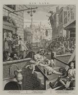 画像: ウィリアム・ホガース『ビール街とジン横丁』より《ジン横丁》1750-51年 エッチング、エングレーヴィング・紙 郡山市立美術館 © Koriyama City Museum of Art