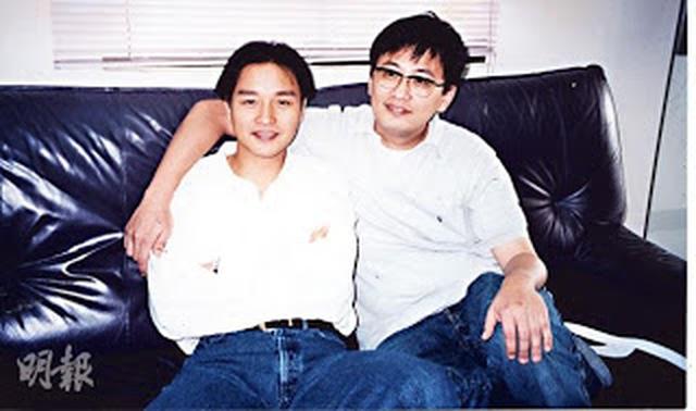 画像: レスリー・チャン(画面・左)とウォン・カーウァイ(画面・右) asianentertainment-news.blogspot.jp