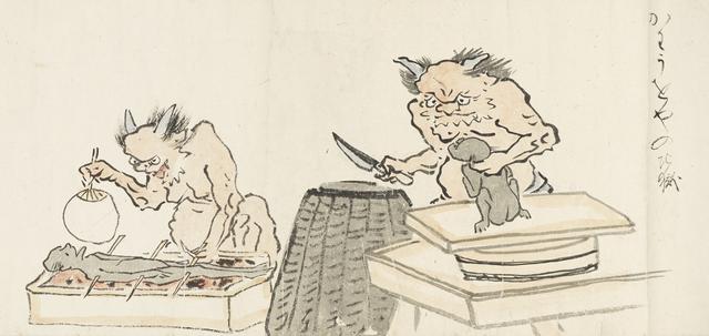 画像: 耳鳥斎「地獄図巻」(部分) 大阪歴史博物館蔵(通期展示 ※巻替え)
