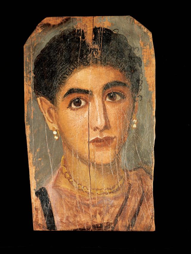 画像: 《女性の肖像》 2世紀後半 エジプト、テーベ(?)出土 Photo © Musée du Louvre, Dist. RMN-Grand Palais / Georges Poncet /distributed by AMF-DNPartcom