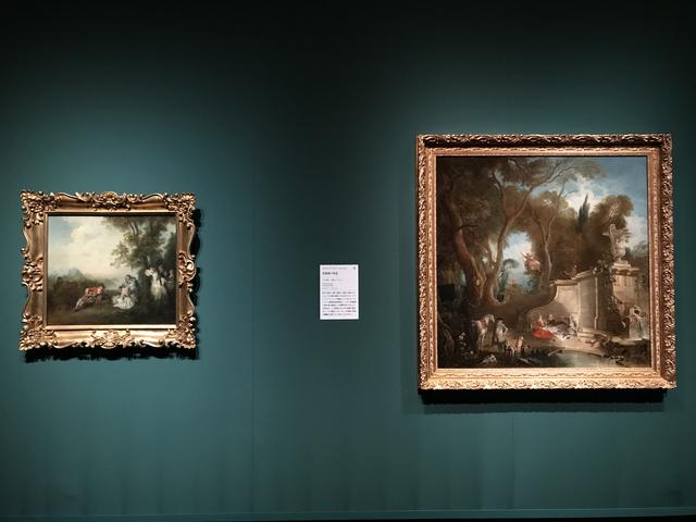 画像: 左:ニコラ・ランクレ 《森のはずれの集い》 1720年代後半、右:ジャック・ド・ラジュー 《狩猟後の休息》 1742年頃 photo©moichisaito
