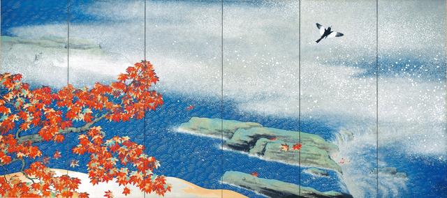 画像: 「紅葉」 1931年、横山大観、足立美術館蔵(右隻) 東京展:5月8日~5月27日 京都展:6月8日~7月1日