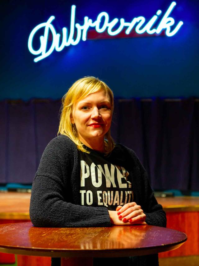 画像: ヌップ・コイブさん。イベントスペイース〈ドブロブニク〉にて。