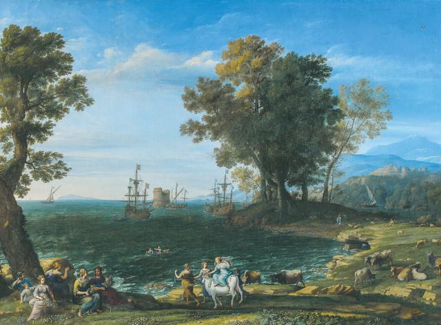 画像: クロード・ロラン 《エウロペの掠奪》 1655年 油彩・カンヴァス Ⓒ The Pushkin State Museum of Fine Arts, Moscow.