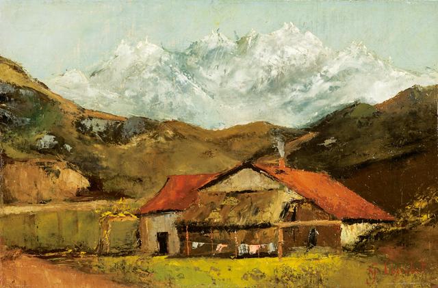 画像: ギュスターヴ・クールベ 《山の小屋》 1874年頃 油彩・カンヴァス Ⓒ The Pushkin State Museum of Fine Arts, Moscow.