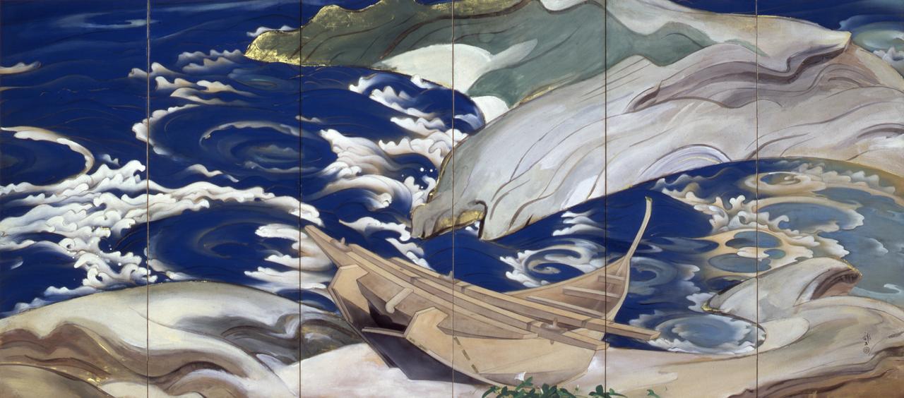 画像: 川端龍子《鳴門》(右隻)1929(昭和4)年 絹本・彩色 山種美術館
