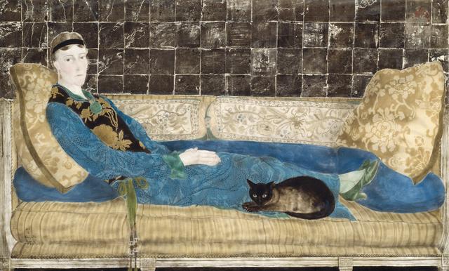 画像: 藤田嗣治 《エミリー・クレイン=シャドボーンの肖像》 1922年 油彩、銀箔、金粉・カンヴァス シカゴ美術館(アメリカ)蔵 © The Art Institute of Chicago / Art Resource, NY © Fondation Foujita / ADAGP, Paris & JASPAR, Tokyo, 2017 E2833