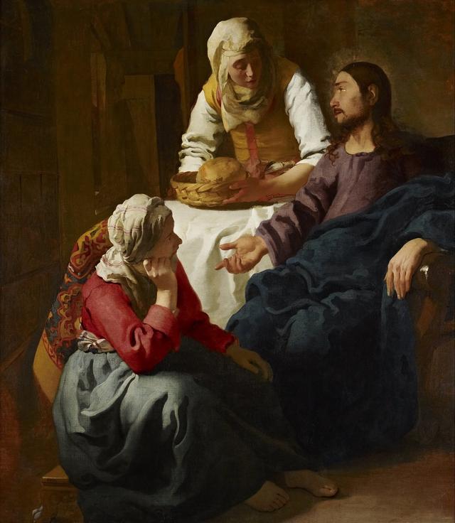画像: ヨハネス・フェルメール《マルタとマリアの家のキリスト》1654-1655年頃 スコットランド・ナショナル・ギャラリーNational Galleries of Scotland, Edinburgh. Presented by the sons of W A Coats in memory of their father 1927