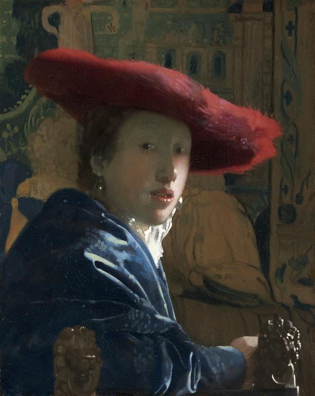 画像: ヨハネス・フェルメール 《赤い帽子の娘》1665-1666年頃 ワシントン・ナショナル・ギャラリー National Gallery of Art, Washington, Andrew W. Mellon Collection, 1937.1.53 ※12月20日(木)まで展示