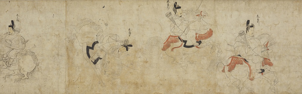 画像: 国宝《随身庭騎絵巻(部分)》 鎌倉時代・13世紀 東京・大倉集古館所蔵 展示期間:11/6〜12/9