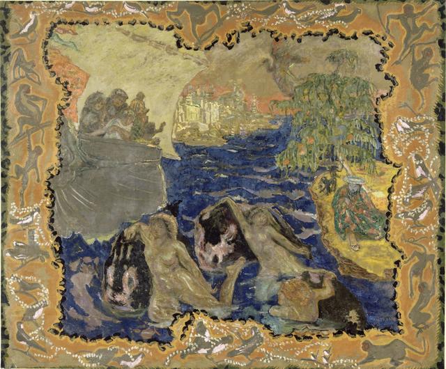 画像: ピエール・ボナール《水の戯れ あるいは 旅》1906-10年 油彩、カンヴァス 248.6×298.3cm オルセー美術館 © RMN-Grand Palais (musée d'Orsay) / Hervé Lewandowski / distributed by AMF