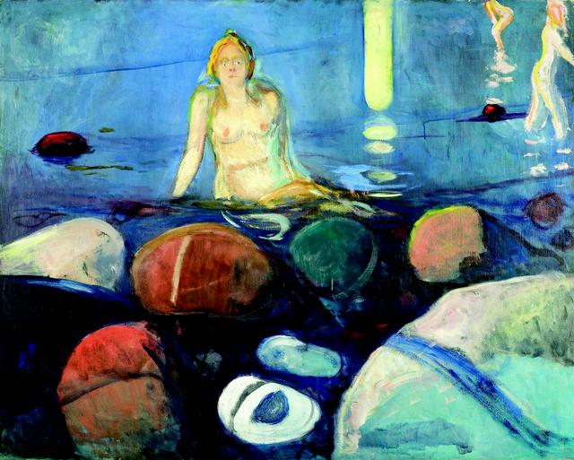 画像: エドヴァルド・ムンク《夏の夜、人魚》1893 年 油彩、カンヴァス 93.5×118cm .