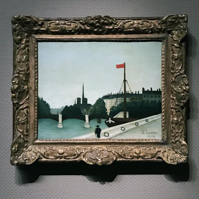 画像: 展示風景:アンリ・ルソー《ノートル・ダム》1909 年油彩/カンヴァス フィリップス・コレクション蔵 photo©cinefil