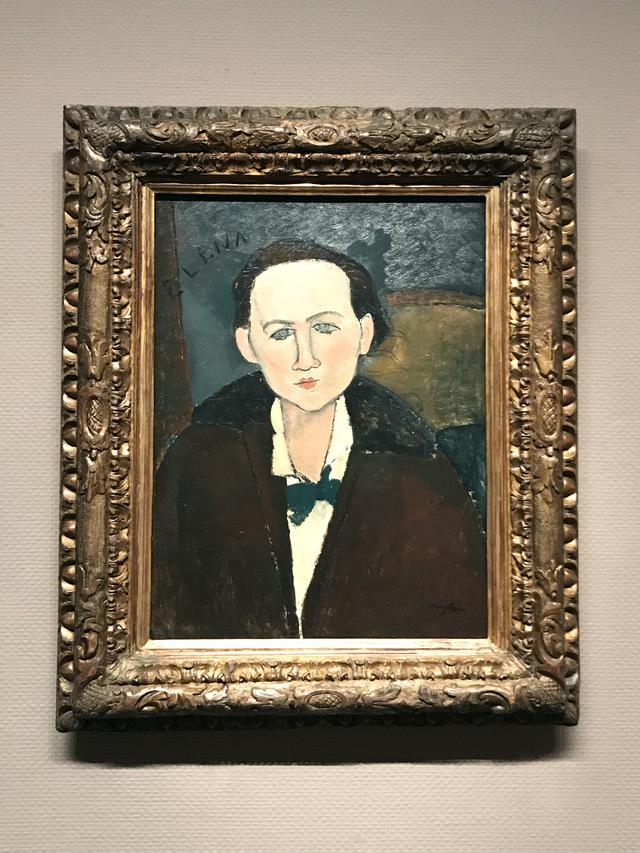 画像: 展示風景:アメデオ・モディリアーニ《エレナ・パヴォロスキー》1917 年 油彩/カンヴァス フィリップス・コレクション蔵 photo©cinefil