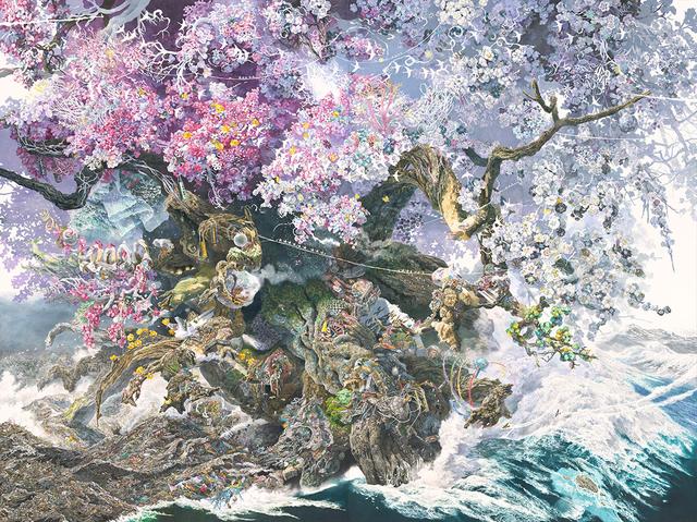画像: 池田 学 《誕生》 2013-2016年 ペン、アクリル・インク、透明水彩、紙、板にマウント 300×400cm 所蔵:佐賀県立美術館 デジタルアーカイブ:凸版印刷株式会社 Courtesy: Mizuma Art Gallery, Tokyo / Singapore