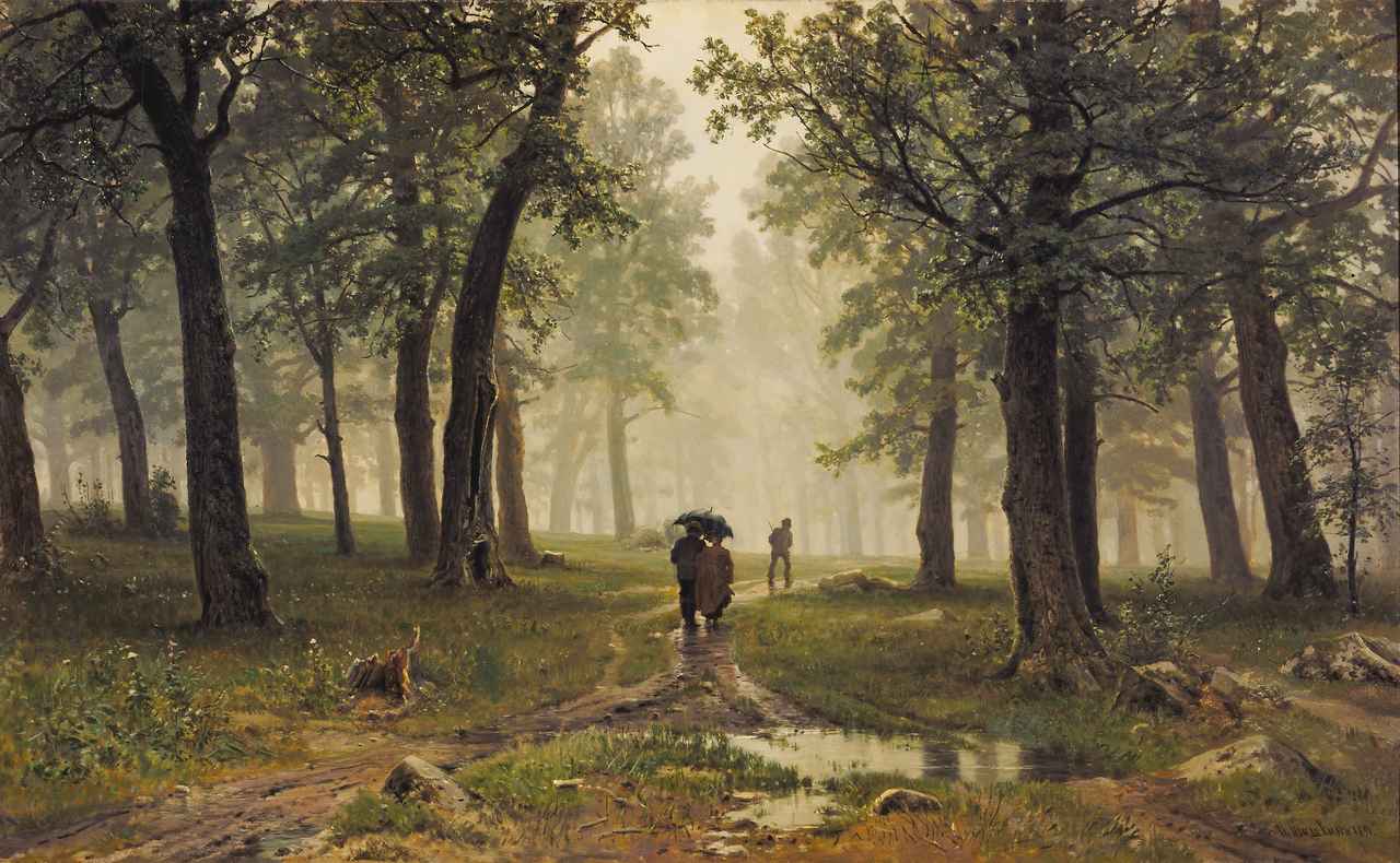 画像: イワン・シーシキン 《雨の樫林》1891年 油彩・キャンヴァス © The State Tretyakov Gallery