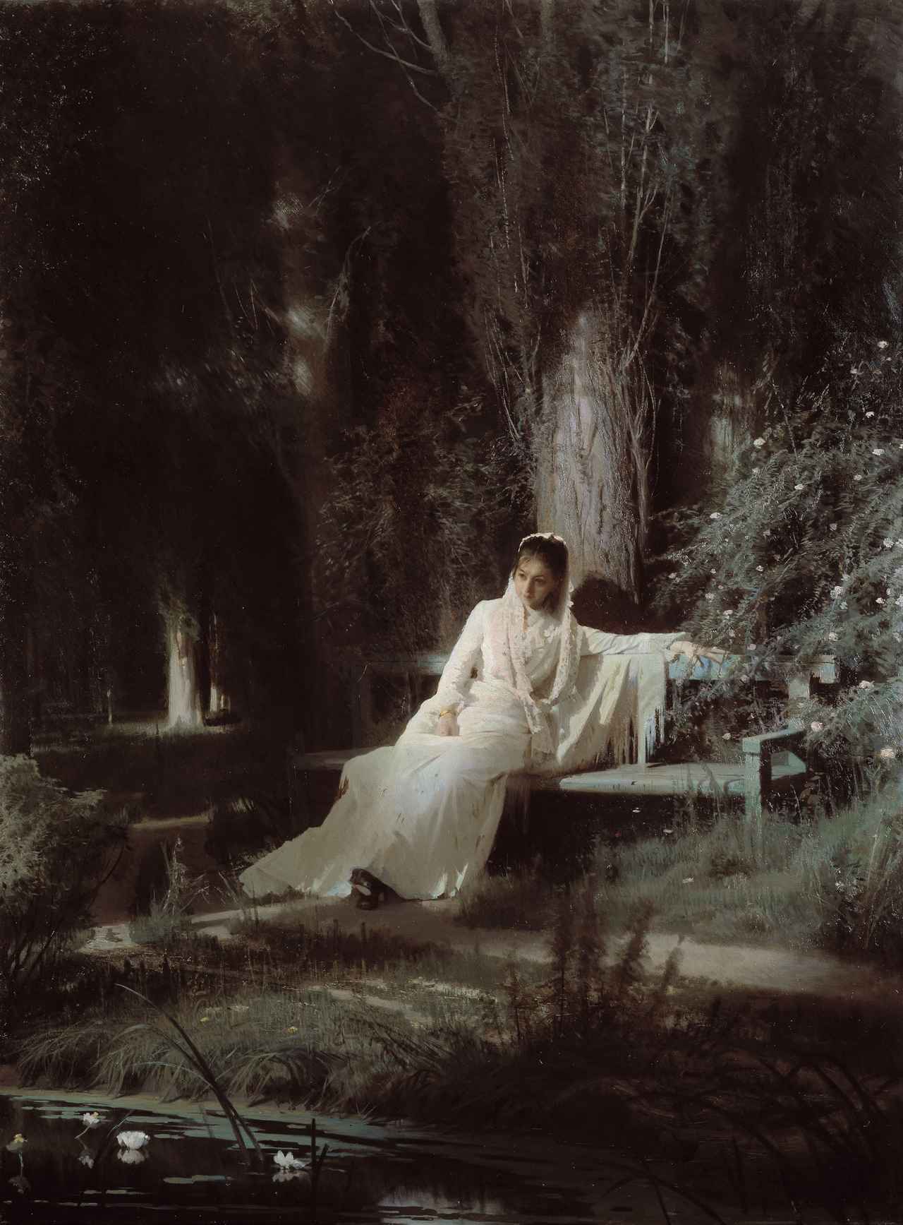 画像: イワン・クラムスコイ 《月明かりの夜》1880年 油彩・キャンヴァス © The State Tretyakov Gallery