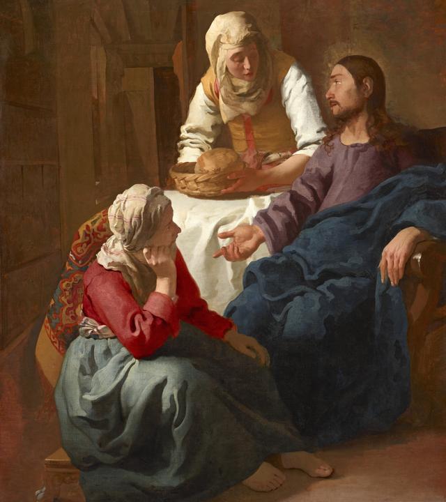 画像: ヨハネス・フェルメール《マルタとマリアの家のキリスト》1654-1655年頃 スコットランド・ナショナル・ギャラリーNational Galleries of Scotland, Edinburgh. Presented by the sons of W A Coats in memory of their father 1927