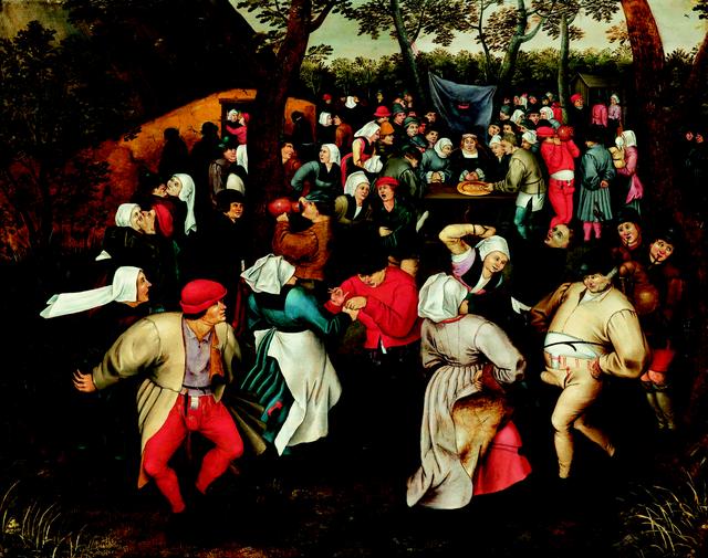 画像: ピーテル・ブリューゲル2世「野外での婚礼の踊り」1610年頃 Private Collection