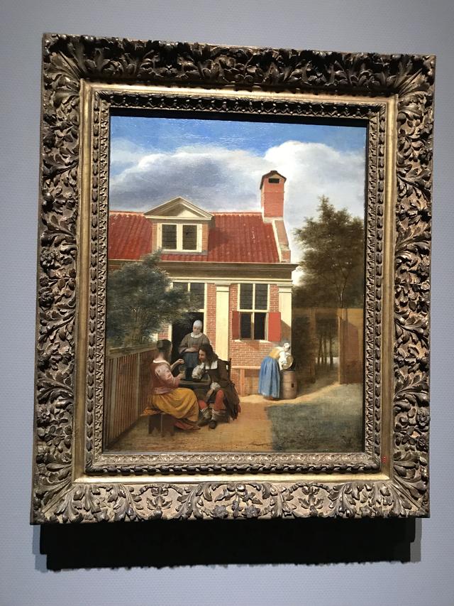 画像: ピーテル・デ・ホーホ《人の居る裏庭》1663-1665年頃 アムステルダム国立美術館 Rijksmuseum. On loan from the City of Amsterdam (A. van der Hoop Bequest) ©cinefil