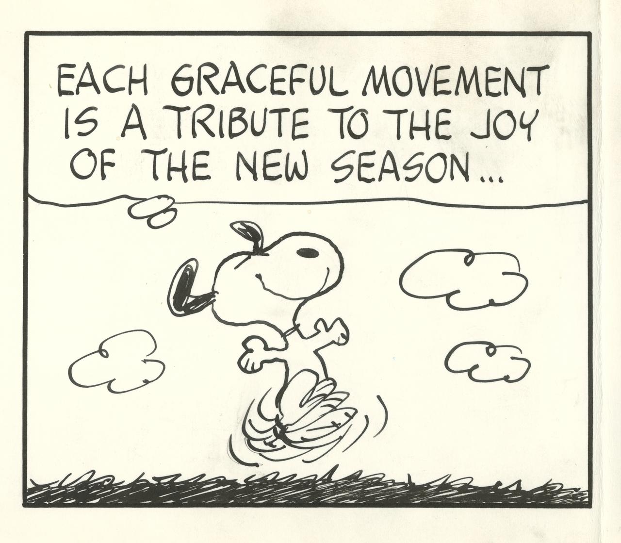 画像: 「ピーナッツ」原画(部分) 1972年3月20日 ©Peanuts Worldwide LLC