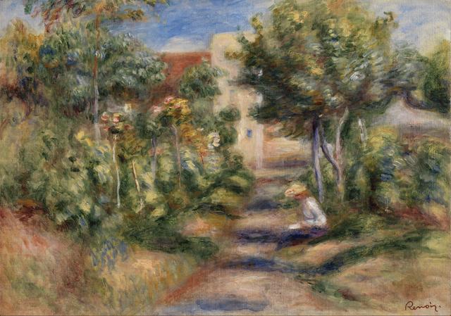 画像: ピエール・オーギュスト・ルノワール《画家の庭》 1903年頃 油彩・カンヴァス、ケルヴィングローヴ美術博物館蔵 ⒸCSG CIC Glasgow Museums Collection