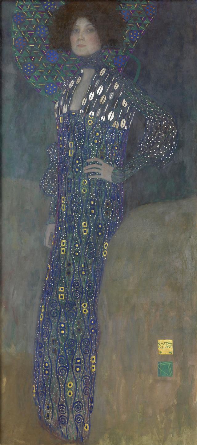画像: グスタフ・クリムト《エミーリエ・フレーゲの肖像》1902年 油彩/カンヴァス 178×80 cm ウィーン・ミュージアム蔵 ©Wien Museum / Foto Peter Kainz