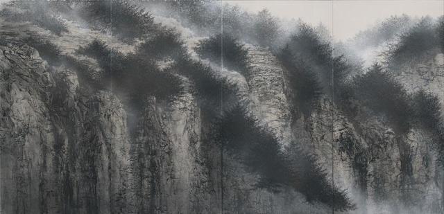 画像: 高野山金剛峯寺襖絵 《断崖図》(部分) 2018年 182.7×1676.6cm 高野山金剛峯寺蔵