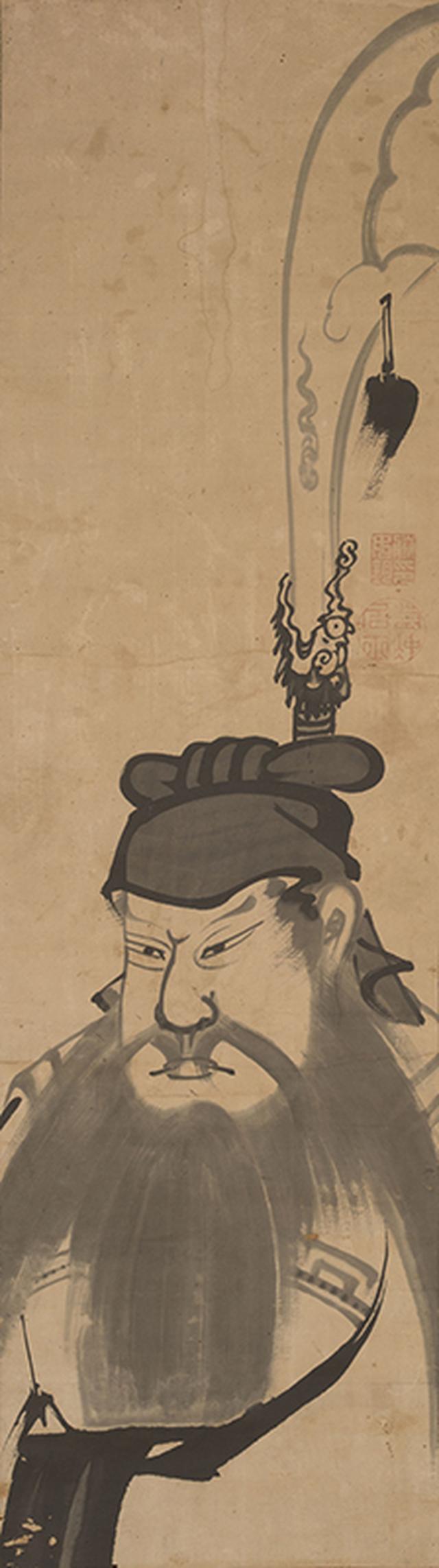 画像: 《関羽図》紙本墨画 個人蔵