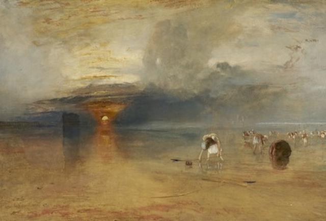 画像: ジョゼフ・マラード・ウィリアム・ターナー《カレの砂浜――引き潮時の餌採り》1830年、油彩/カンヴァス、68.6×105.5cm、ベリ美術館 ©Bury Art Museum, Greater Manchester, UK