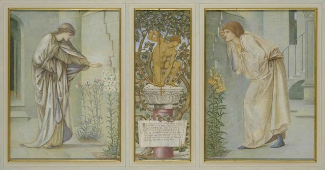 画像: エドワード・バーン=ジョーンズ《ピュラモスとティスべー》1872-76年頃 ⽔彩・ボディカラー/ベラム紙 ウィリアムスン美術館 ©Williamson Art Gallery