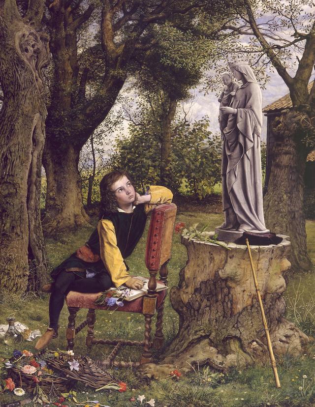 画像: ウィリアム・ダイス《初めて彩⾊を試みる少年ティツィアーノ》1856-57年 油彩/カンヴァス アバディーン美術館 ©Aberdeen Art Gallery