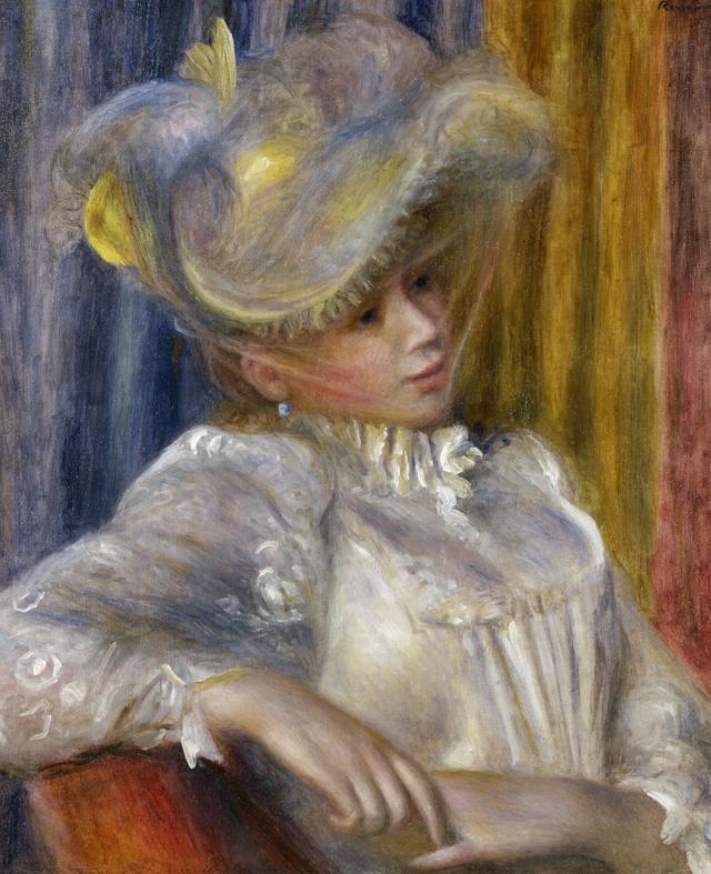 画像: ピエール=オーギュスト・ルノワール《帽子の女》 1891年 油彩、カンヴァス 国立西洋美術館(松方コレクション)