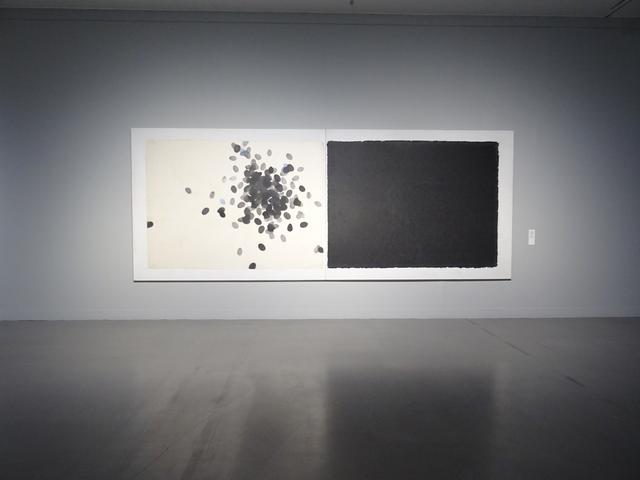 画像: Work 85-5-10 和紙、墨 Washi, sumi-ink 183x480cm 1985