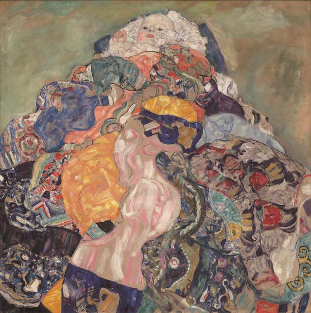 画像: グスタフ・クリムト《赤子(ゆりかご)》 1917/1918年 油彩、カンヴァス 110.9×110.4cm ワシントン・ナショナル・ギャラリー National Gallery of Art, Washington, Gift of Otto and Franciska Kallir with the help of the Carol and Edwin Gaines Fullinwider Fund,1978.41.1