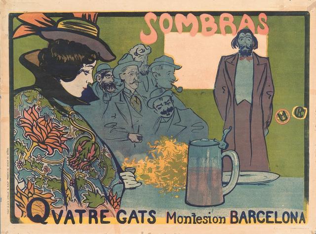 画像: ラモン・カザス《影絵芝居のポスター》 1897年 リトグラフ/紙 マルク・マルティ・コレクション © Marc Martí collection
