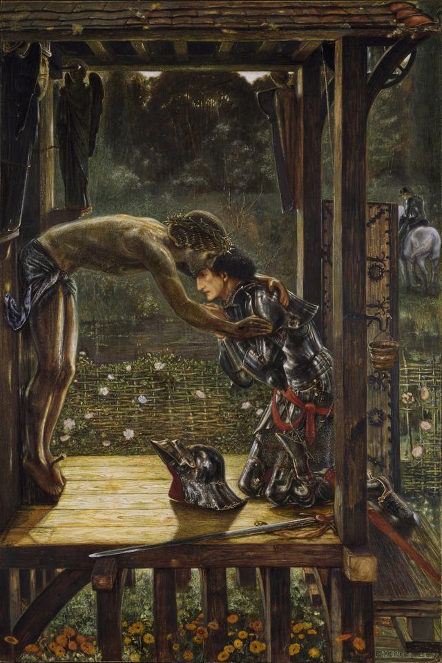 画像: エドワード・バーン=ジョーンズ《慈悲深き騎士》1863年、バーミンガム市美術博物館 © Birmingham Museum Trust on behalf ofBirmingham City Council