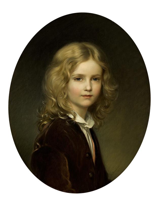 画像: ヨーゼフ・ノイゲバウアー 《リヒテンシュタイン侯フランツ1世、8歳の肖像》 1861年、油彩・キャンヴァス 所蔵:リヒテンシュタイン侯爵家コレクション、ファドゥーツ/ウィーン © LIECHTENSTEIN. The Princely Collections, Vaduz-Vienna