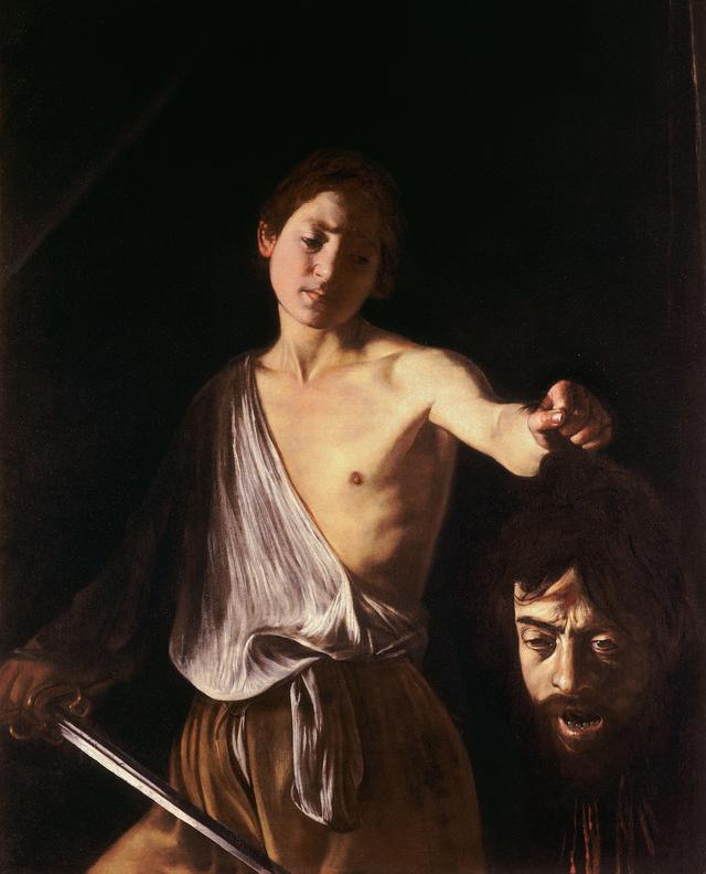 画像: ミケランジェロ・メリージ・ダ・カラヴァッジョ 《ゴリアテの首を持つダヴィデ》 1609-1610年頃 油彩・カンヴァス ボルゲーゼ美術館蔵 © Ministero per i beni e le attività culturali – Galleria Borghese 日本初公開、名古屋展のみ出品